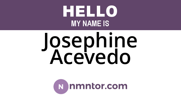 Josephine Acevedo