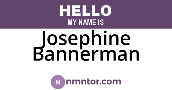 Josephine Bannerman