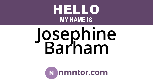 Josephine Barham
