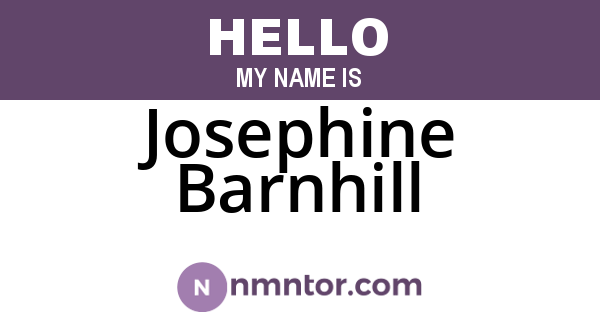 Josephine Barnhill