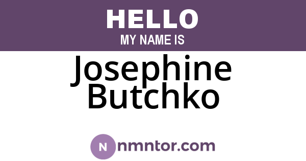 Josephine Butchko