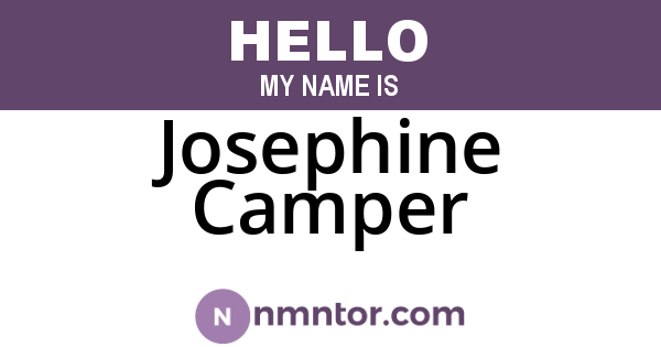 Josephine Camper