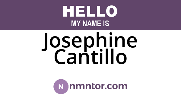 Josephine Cantillo
