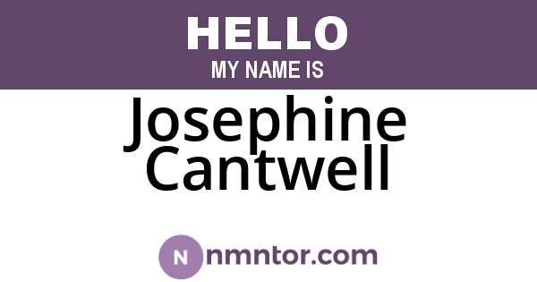 Josephine Cantwell