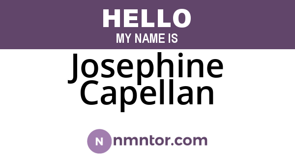 Josephine Capellan