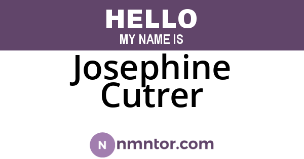 Josephine Cutrer