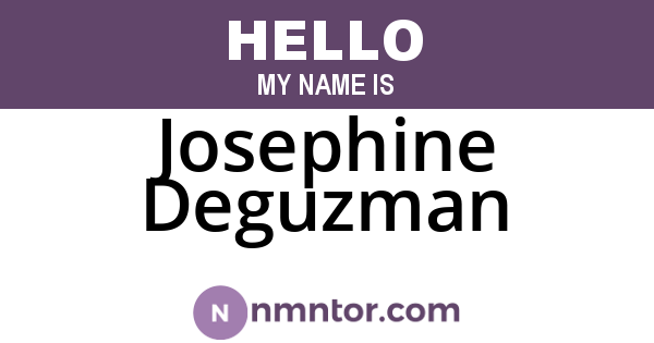 Josephine Deguzman