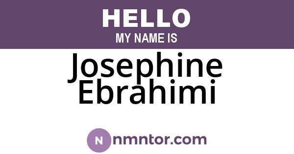 Josephine Ebrahimi