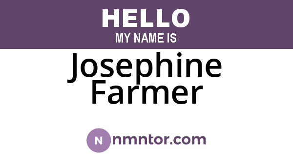 Josephine Farmer