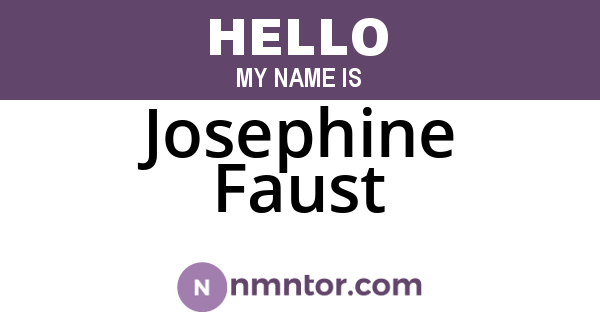 Josephine Faust