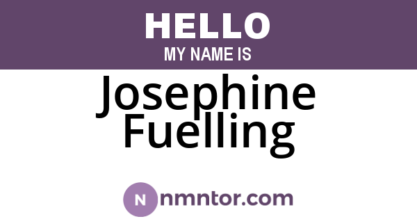 Josephine Fuelling