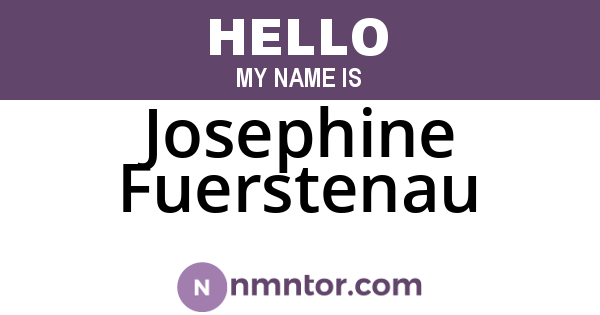 Josephine Fuerstenau