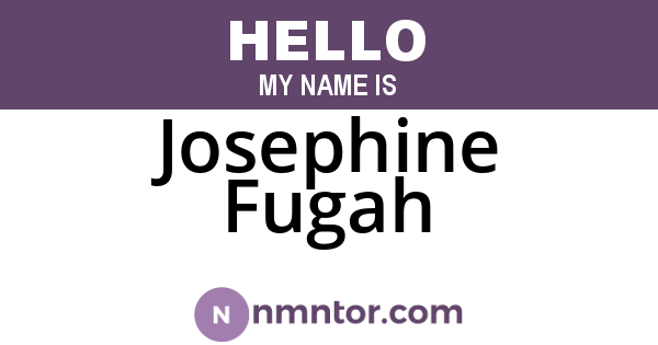 Josephine Fugah