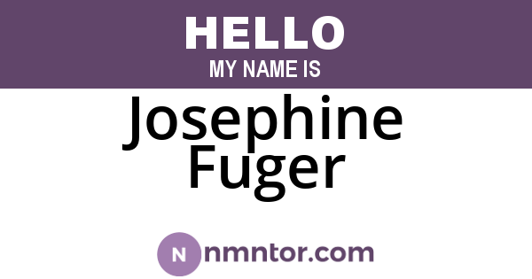 Josephine Fuger