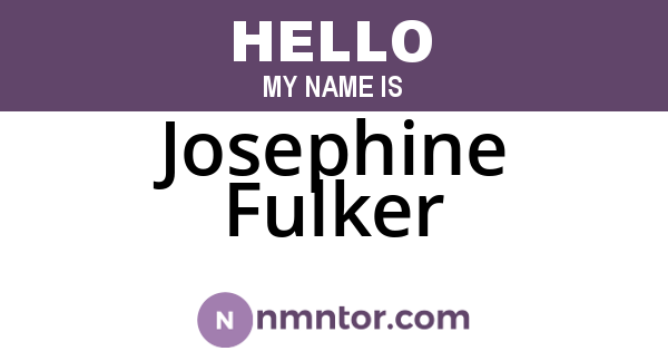 Josephine Fulker
