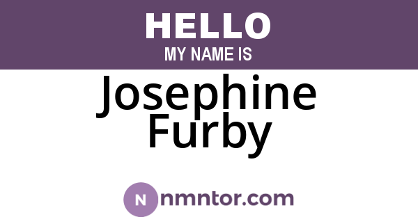 Josephine Furby