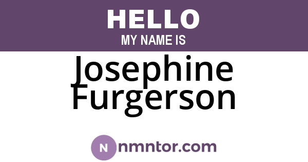 Josephine Furgerson