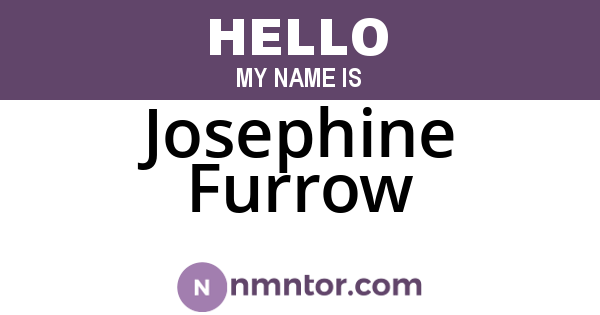 Josephine Furrow