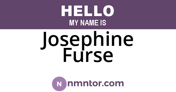 Josephine Furse