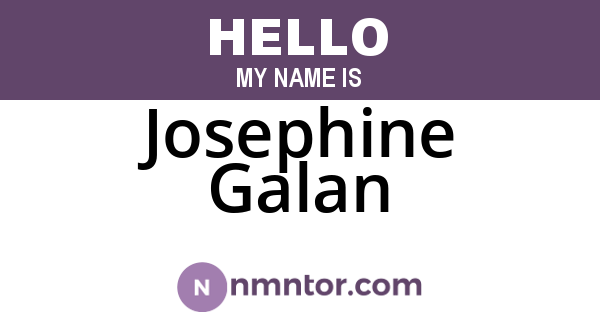 Josephine Galan
