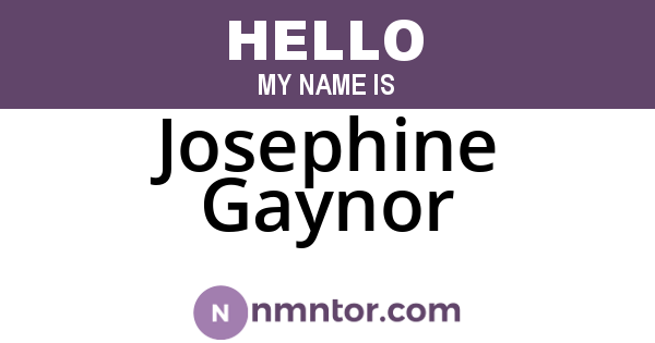 Josephine Gaynor