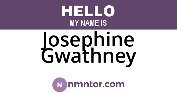 Josephine Gwathney