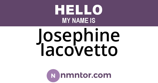 Josephine Iacovetto