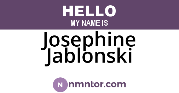 Josephine Jablonski