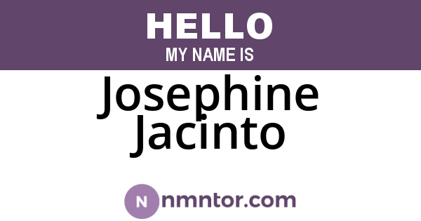 Josephine Jacinto