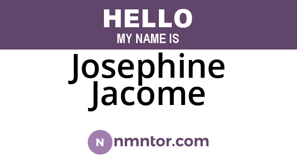 Josephine Jacome