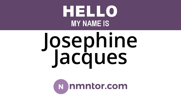 Josephine Jacques