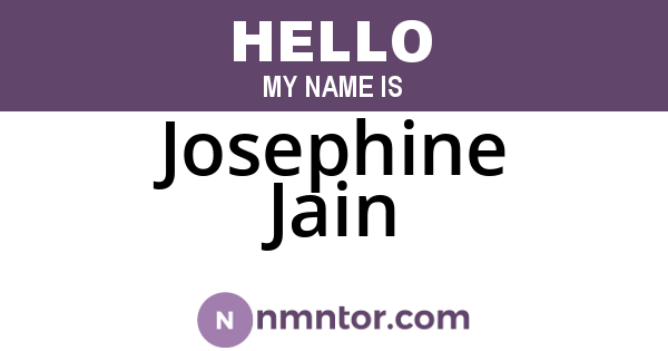 Josephine Jain