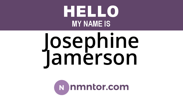 Josephine Jamerson