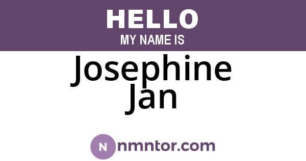 Josephine Jan