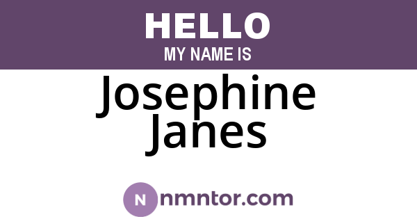 Josephine Janes