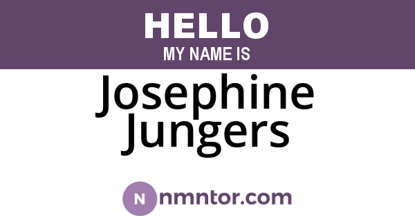 Josephine Jungers