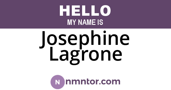 Josephine Lagrone