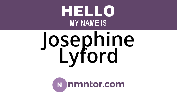 Josephine Lyford