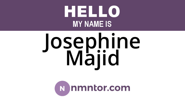 Josephine Majid