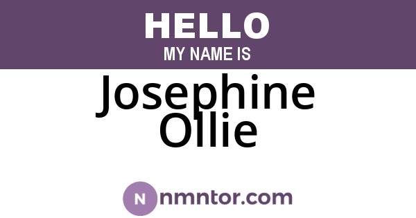 Josephine Ollie