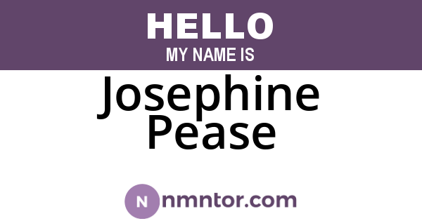 Josephine Pease