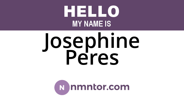 Josephine Peres