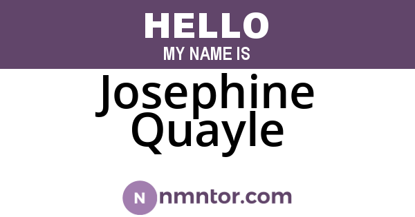 Josephine Quayle