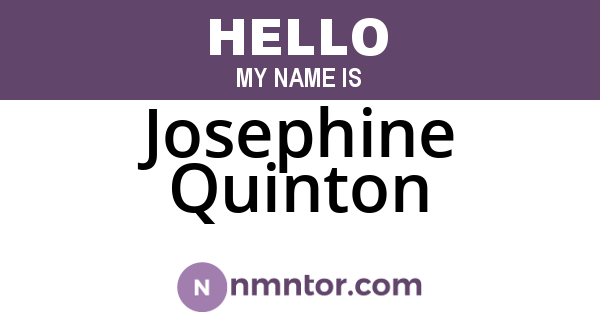 Josephine Quinton