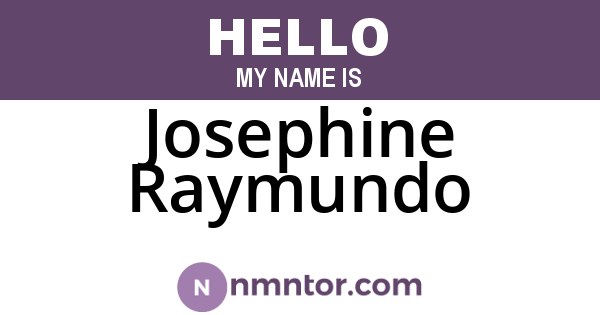 Josephine Raymundo