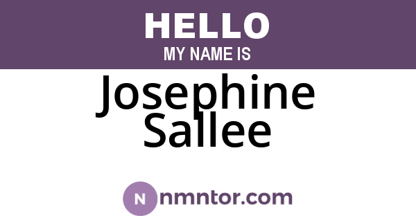 Josephine Sallee