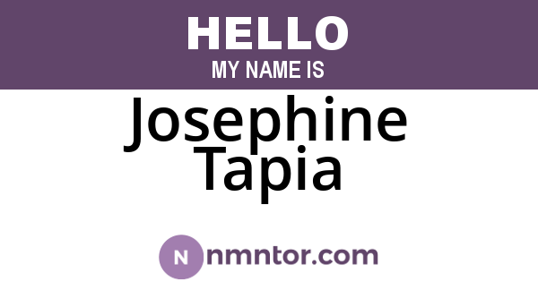 Josephine Tapia