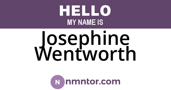 Josephine Wentworth