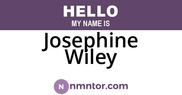 Josephine Wiley