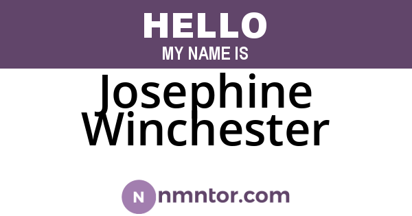 Josephine Winchester